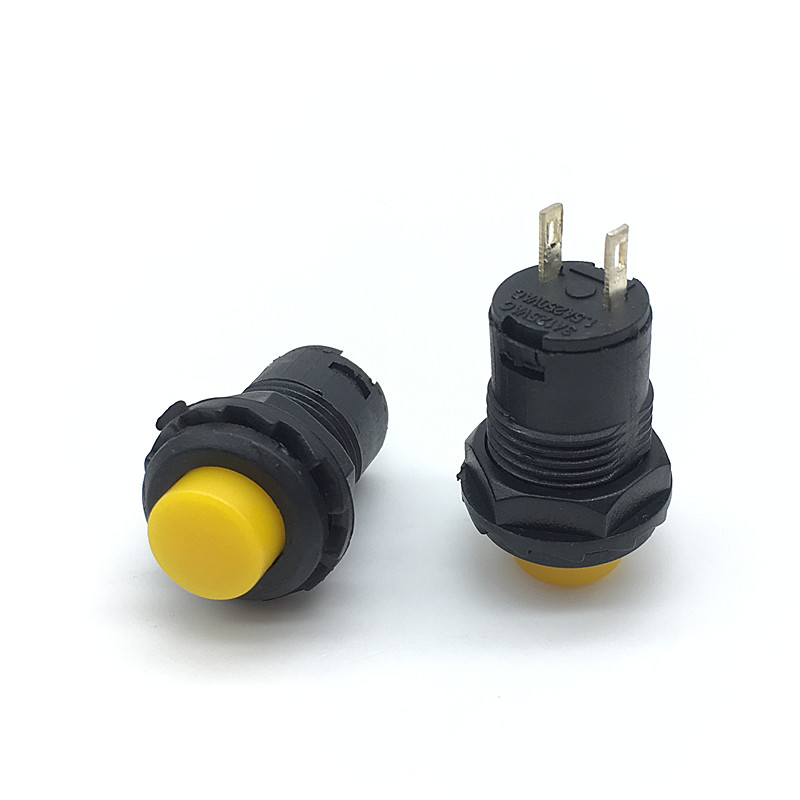 6pcs DS228 12mm Lock Latching OFF- ON Push Button Switch maintained fixed pushbutton switches Momentary DS-427/428