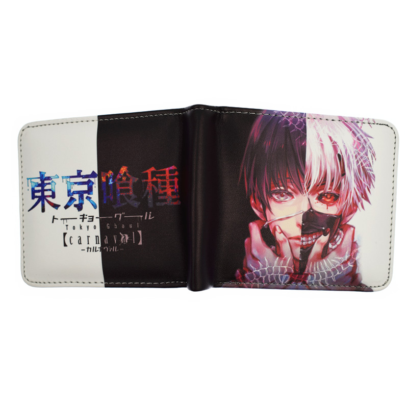 Anime Tokyo Ghoul / Death Note Short Wallet With Coin Pocket Money Bag for Men Women