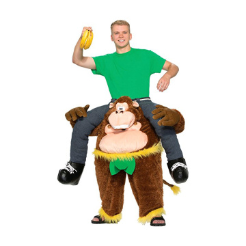 Gorilla Ride-on Animal Costumes Christmas Halloween Party Cosplay Clothes Carnival For Adult Dress Up Men Fun Horse Riding Toys