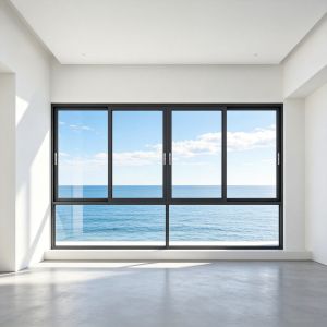 Double Glazed Aluminum Sliding Window with Screen