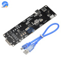 186502 Battery Charger Board USB Port Development Module For ESP32 Raspberry 18650 Battery For Arduino Diy Kit With Cable