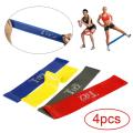Set Of 4 Fitness Resistance Bands Pull Up Workout Bands Gym Exercise Equipment Yoga Strength Training Athletic Rubber Bands