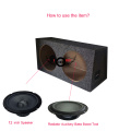 12" Inch Bass Radiator Passive Speaker Bass Radiation Basin with Frame 305mm Diaphragm 1PC Radiator Auxiliary Bass Rubber Tool