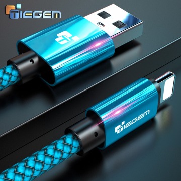 Tiegem USB Cable For iPhone 7 8 6 5 6s S 5 se plus X XS MAX XR Cable Fast Charging Cable Mobile Phone Usb Data Cable 3M