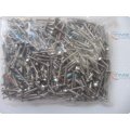 500 Chrome bolts with nuts for arcade machine/amusement machine/coin operated game arcade cabinet/game machine/accessories/parts