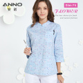 ANNO Hospital Staff Scrubs Half Sleeve Nursing Uniform for Female Dental Clinic Supplies Nurse Women Work Uniforms Shirt