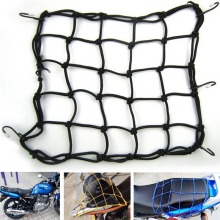 Universal Bungee Cargo Net Motorbike Helmet Mesh Storage Motorcycle Helmet Bungee Luggage Hold Down Storage Cargo Organiser Net