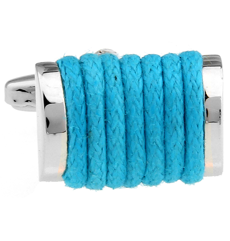 Factory Price Retail French Men Gifts Cuff links Fashion Copper Material Blue Rope Design CuffLinks Free Shipping