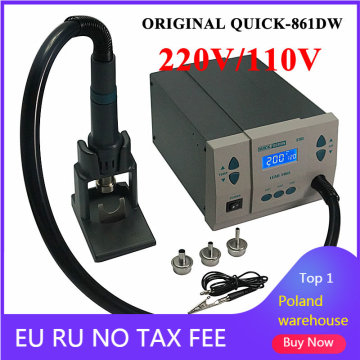 1000W Microcomputer Temperature Quick 861DW soldering station for Repairing Rework Station Hot Air Heat Gun Lead Free Tool Kit