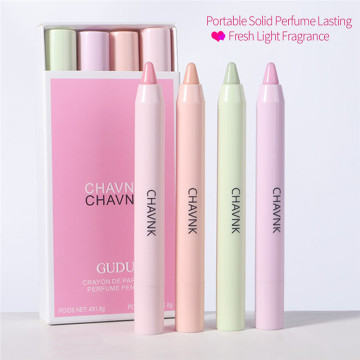 1Pcs Portable Solid Perfume Fragrances Women Men Solid Balm Pen Lasting Fresh Light Fragrance Stay Long Solid Stick Body Perfume