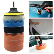 7pcs 100mm Sponge 4 inch Polishing Buffing Pads Set with M14 Drill Adapter For Boat Auto Car Wheel Polisher Waxing Pads Buffing