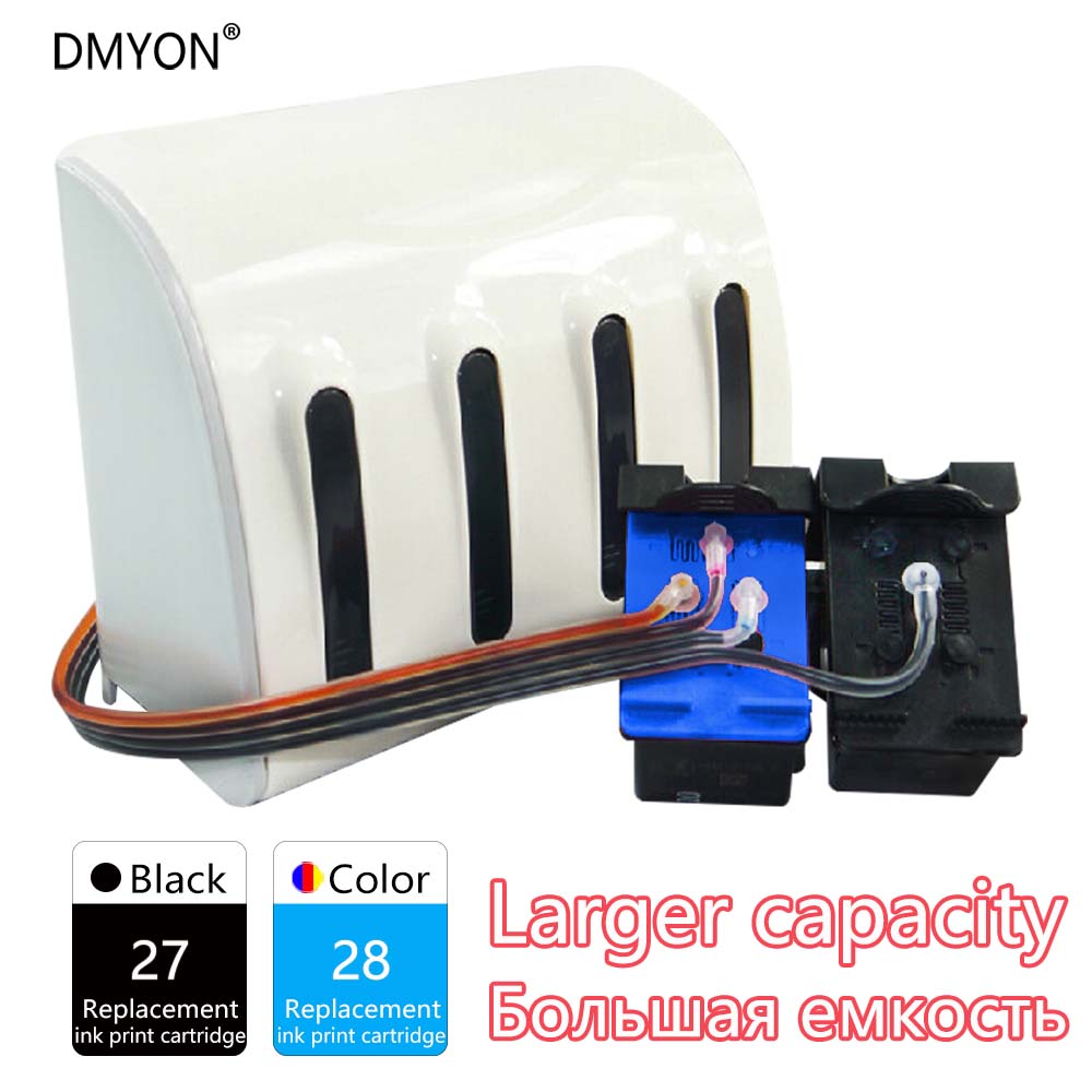 DMYON Compatible for Hp 27 28 Continuous Ink Supply System PSC 1209 1310 1311 1312 1315 1315v Printer Ink Cartridge