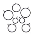 10pcs Curtains And Rods 5 Sizes New And High Quality Black Metal Curtain Rings Hanging Rings Essential Home Products