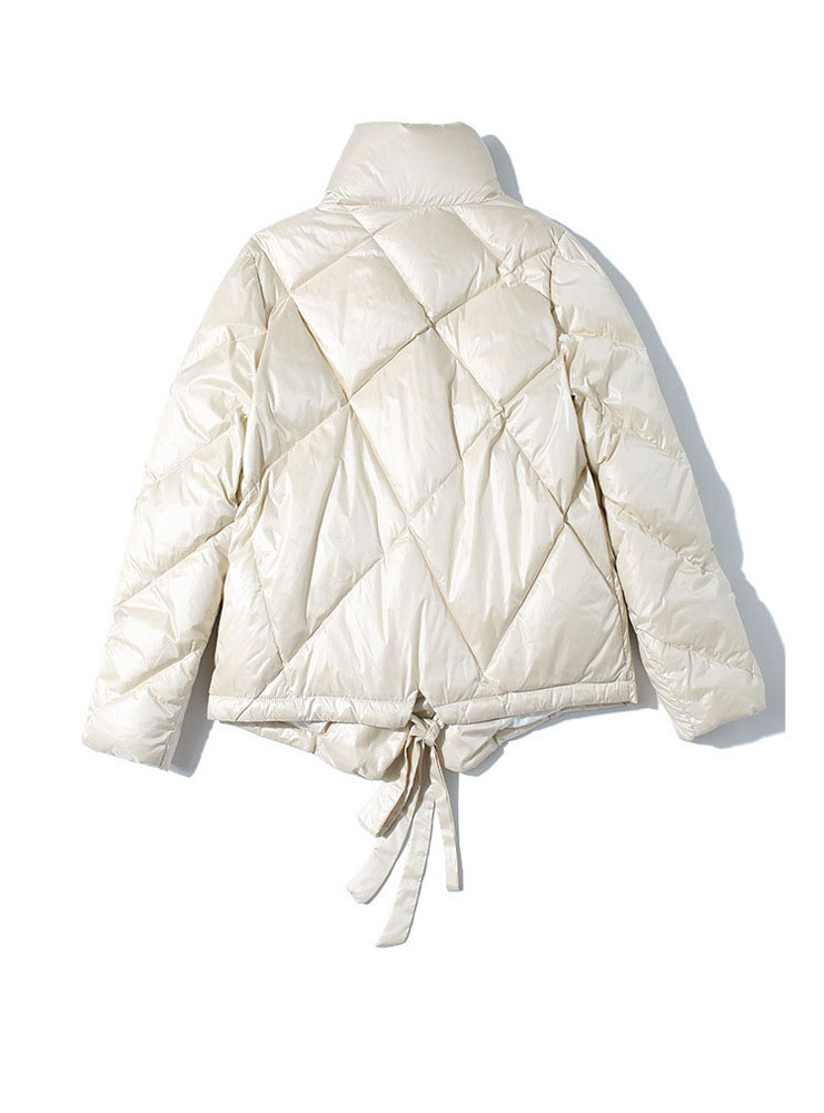 Women Short Stand Collar Down Coat