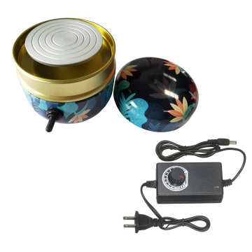 Mini Electric Pottery Wheel Portable Ceramic Machine with 6cm Turntable Clay Sculpting Wheel with Variable Speed and Clockwise