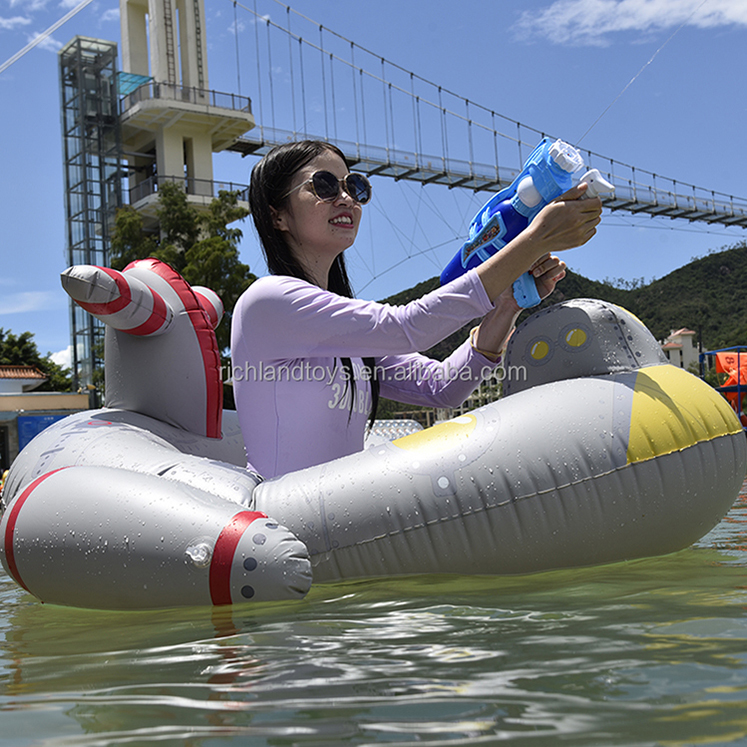 Customization Submarine inflatable pool float water gun toys