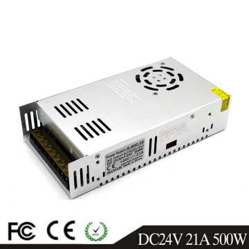New Model 500W 24V 21A Switching Power Supply AC 220V 110V Input To DC24V Lighting Transformer for CCTV LED Lamp 3D Printer