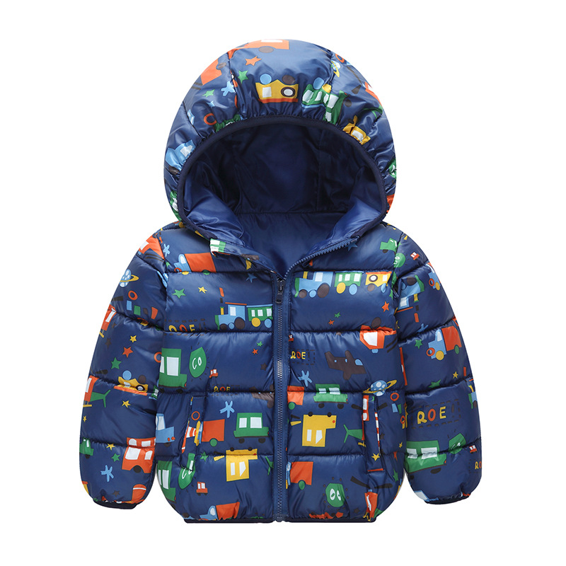 Baby girl Boy Jacket 2020 Autumn Winter Cartoon clothes Kids Warm Thick Hooded Coat Children Outerwear 1-7 Y Toddler Clothing
