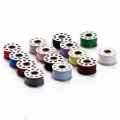 25pcs/box 25m/roll Sewing Thread Kit for Sewing Machine Reel Bobbin Line Shuttle Core DIY Apparel Embroidery Supplies