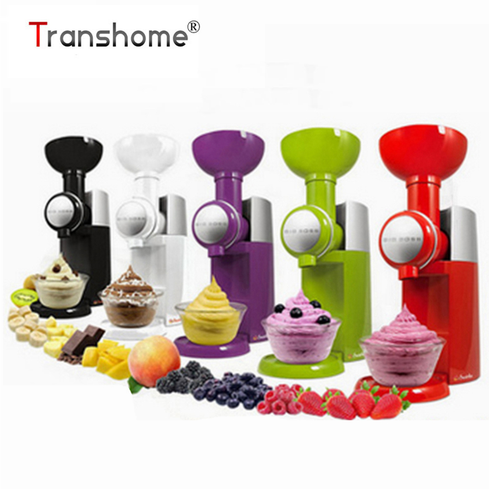 Transhome Ice Cream Machine 110V High Quality Automatic Frozen Fruit Dessert Ice Cream Tools/ Maker Household Kitchen Tools