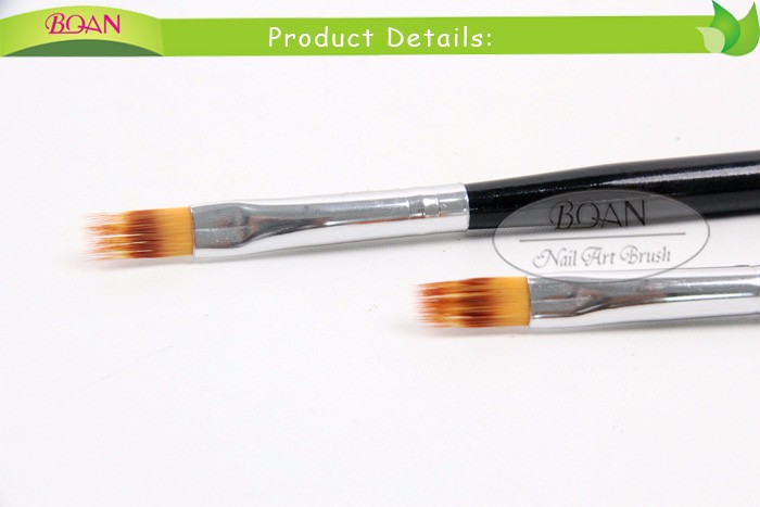 BQAN Factory Direct Supply 1PC Black Nylon Hair Ombre Brush Nail Art Brush Professional Nail Tools Gradient UV Gel Nail Brush