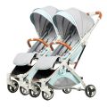 Twin baby strollers can sit lie shock absorber high landscape newborn baby summer detachable double folding lightweight
