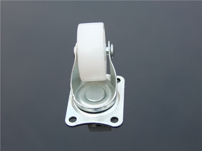 1 inch white nylon Caster/Wheel,Small furniture caster/wheel,without Bearing,For Coffee table, desk, small cupboard