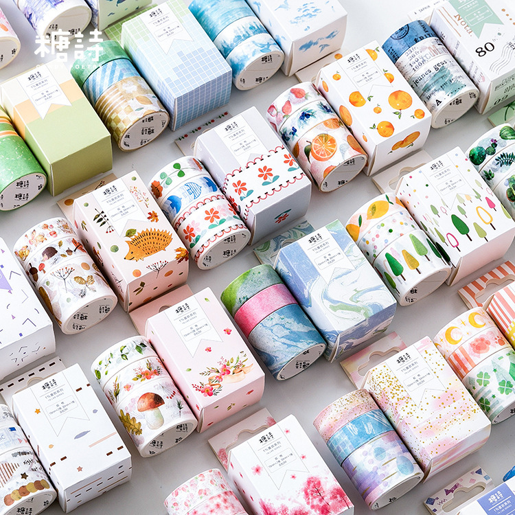 3 pcs/pack Favorite Series Beauty Washi Tape Set DIY Scrapbooking Sticker Label Masking Tape School Office Supply
