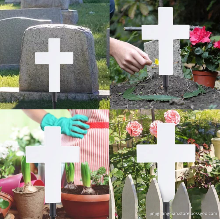 Solar Cross Lawn Lamp Outdoor