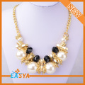 Gold Chain Necklace Gold Chain White Stone Necklace White Pearl Necklace