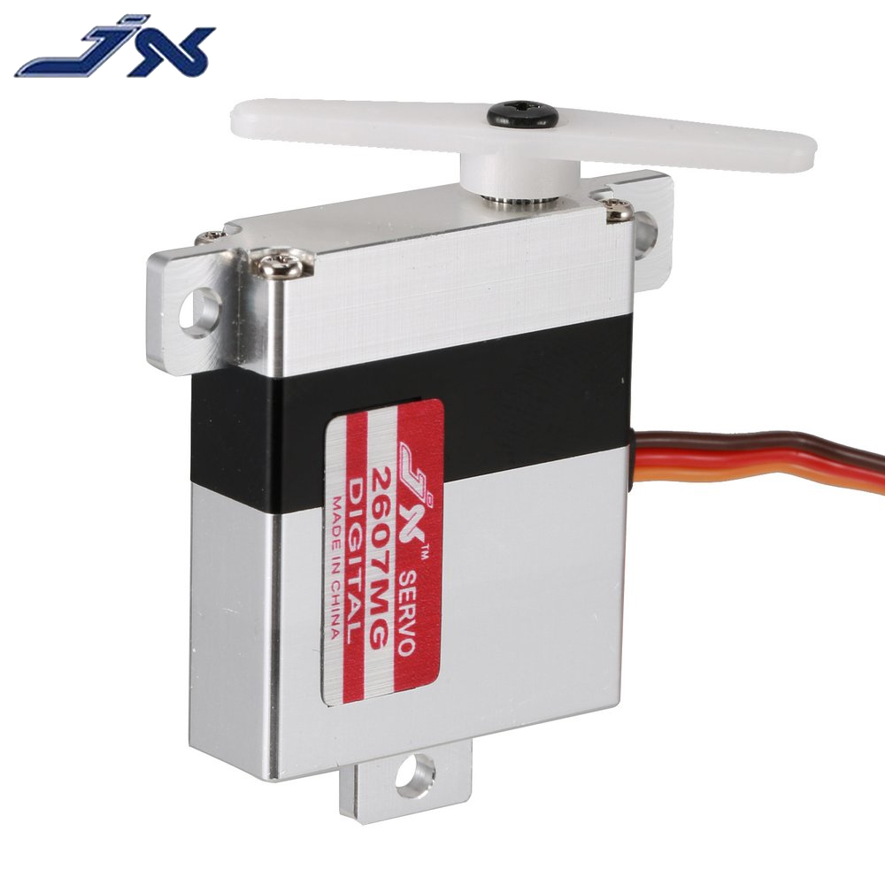 JX PDI-2607MG 7.2kg 0.13 Sec Digital Full Mental Aluminium Case Wing RC Servo For Glider Plane Helicopter Drone DIY Servo