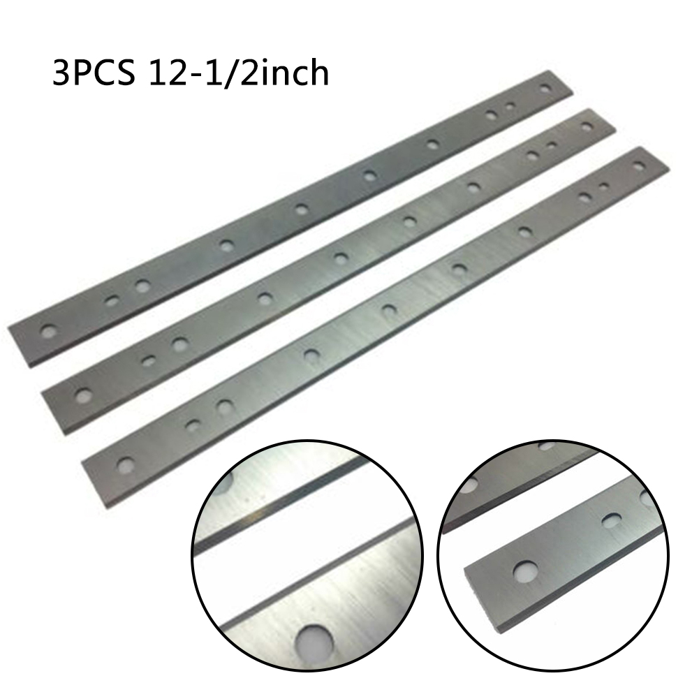 3pcs 12-1/2" Planer Blades Knives Reversible Wood Planer Woodworking Machinery Parts For Dewalt DW734 DW7342 Electric Planer