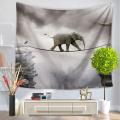 Elephant Tapestry Animal Print Indian Style Wall Hanging Hippie Beach Towel Picnic Blanket Home Decor Dorm Ethnic Bedspread