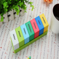 28 grids pill case capsule storage box 4 times a day pill organizer weekly 7 days colorful plastic portable pill box