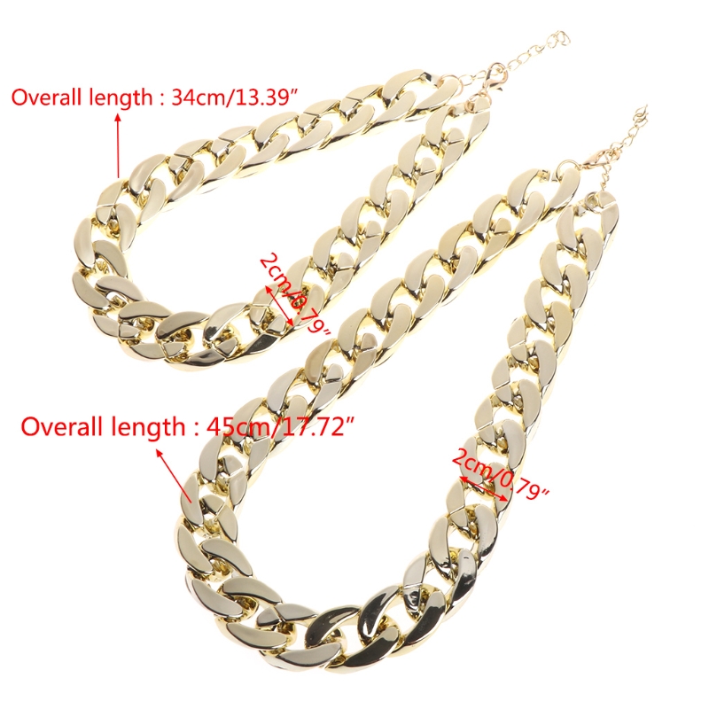 2019 Fashion Pet Dog Necklace Collars Thick Gold Chain Plated Plastic Identified Safety Collar Puppy Dogs 36cm/45cm Pet Products