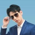 Original Xiaomi Mijia Classic Box Sun Glasses Pro Box Gradient Gray Classic Square Stainless Steel Frame Polarized Lens anti-UV