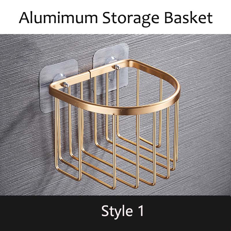 Suction Cup Toilet Roll Paper Rack Shampoo Holder Hollow Out Towel Storage Wall Hanging Basket for Bathroom of Hotel and Home