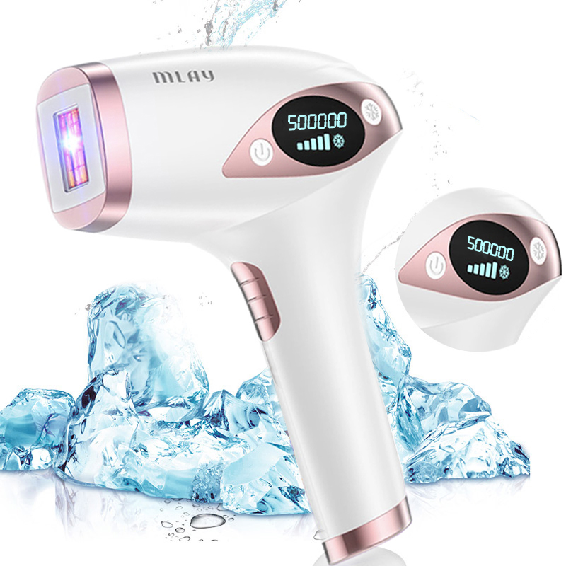 mlay laser T4 Laser hair removal device Laser hair removal ICE Cold IPL Epilation Flashes 500000 mlay ipl hair removal painless