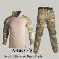 Men Tactical Ghillie Suits Military Uniform Mixed Color Shooting Clothing Hunting Camouflage Clothes Multicam Special Forces Set