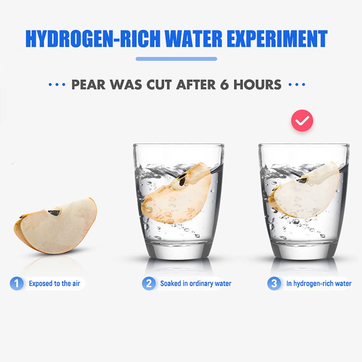 500ML Portable Hydrogen Water Generator Cup Water Filter Ionizer Maker/Generator Super Antioxidants Hydrogen Alkaline Bottle