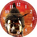16 Inch Wall Clocks For Living Room Decorative Buddha Design Clock Silent Office Kitchen Home Wall Clocks No Ticking Horloge