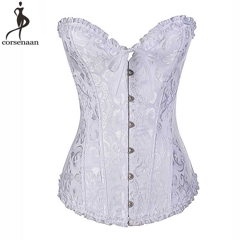 Dropshipping Cheap Price Corset Lace Up Bustier Top Overbust Boning Gothic Gorset Plus Size Floral Korsett For Women Sexy Outfit