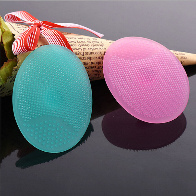 1Pc Facial Cleaning Pad Exfoliating Wash Face Skin Brush womens SPA Scrub make up Cleanser tools products Random color