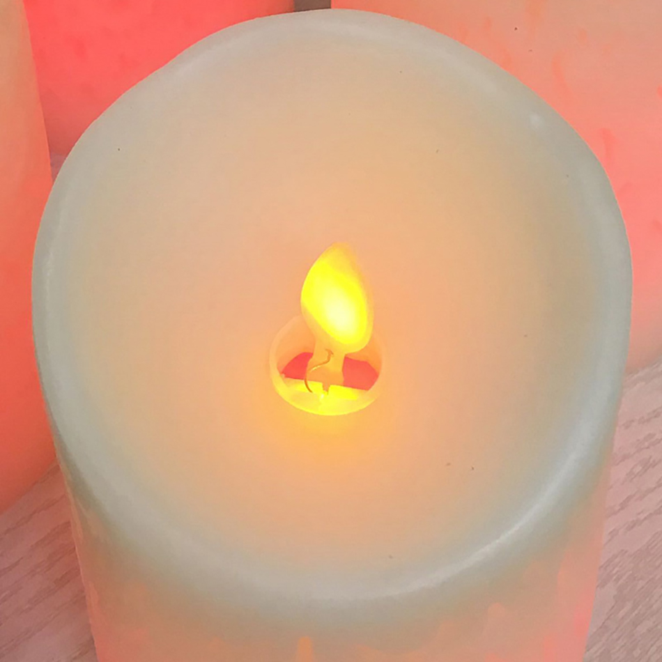 Color Changing RGB Led Candle Made By Paraffin Wax For Birthday, Wedding Candle Table/Christmas Decoration,Kids Room Night Light