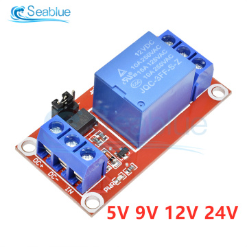 DC 5V 9V 12V 24V 1 Channel Relay Module With Optocoupler Shield Board High And Low Level Trigger Power Supply Module For Arduino