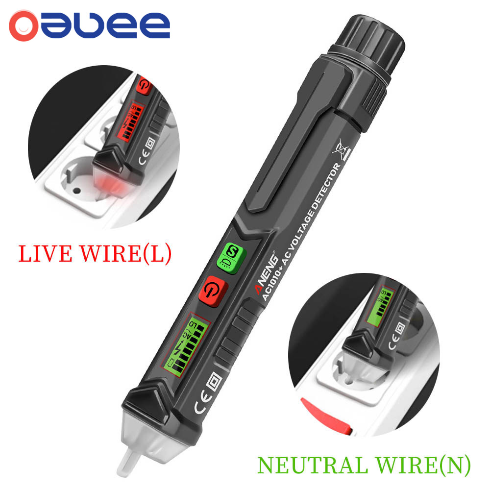 Oauee AC1010 Intelligent Non-contact Pen Alarm AC voltage detector meter Tester Pen Sensor Tester Dropshipping