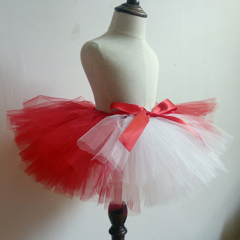 Tutu Skirt Fluffy Christmas Party costume Clothing Baby Tutu Skirt Santa Gift Dance Skirt Children Fancy Wear