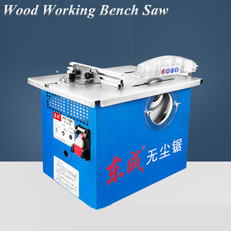 Dust-free Woodworking Saw 220V Wood Electric Saw Can Use 105-150mm Saw Blades Dust-Free Mini Table Saw Cutting Floor