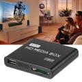 Mini Media Player 1080P Mini HDD Media Box TV box Video Multimedia Player Full HD With SD MMC Card Reader 100Mpbs EU Plug