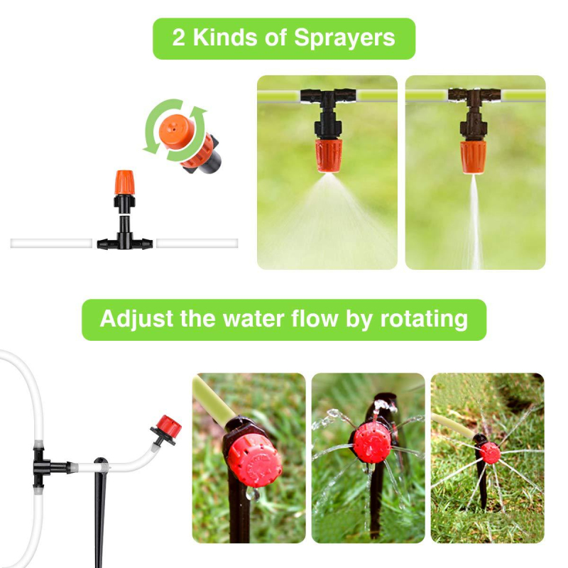 2020 Garden Irrigation System Timer Drip Sprinklers Garden Plant Self Watering Kit Garden Drip Irrigation Automatic Watering Set